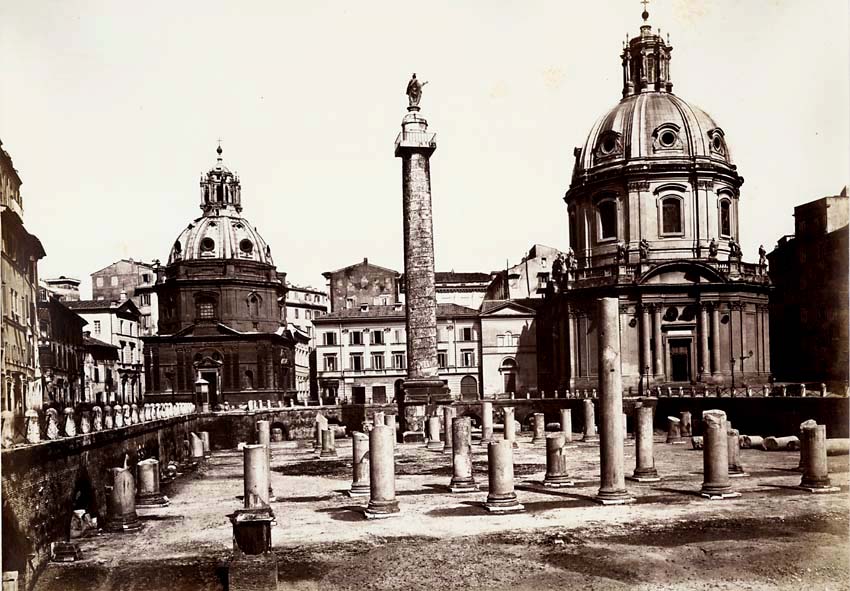 Altobelli and Moulins - Trajan's Column and Forum, Rome, Italy