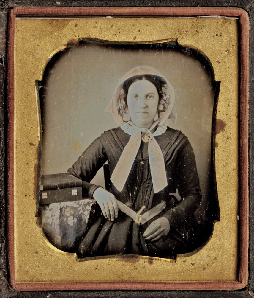 Anonymous - Woman in a Peach Bonnet