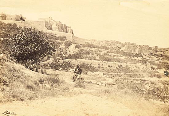 Francis Frith or Frank Mason Good - Bethlehem, with the Church of the Nativity, Palestine