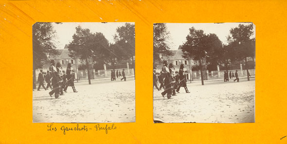 Anonymous (French) - Indians Walking in French Town/Gardens of the Archdiocese of Bourges, France