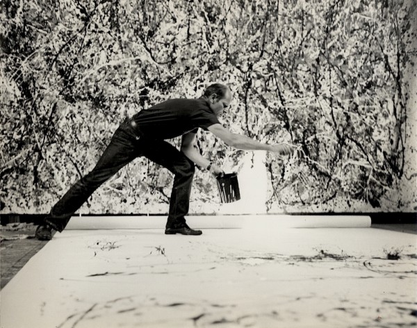 Paul Hertzman had brought a collection of vintage prints by Hans Namuth of Jackson Pollock Painting. Paul Hertzman had brought a collection of vintage prints by Hans Namuth of Jackson Pollock Painting.